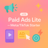 Paid Ads Lite — Meta/TikTok Starter